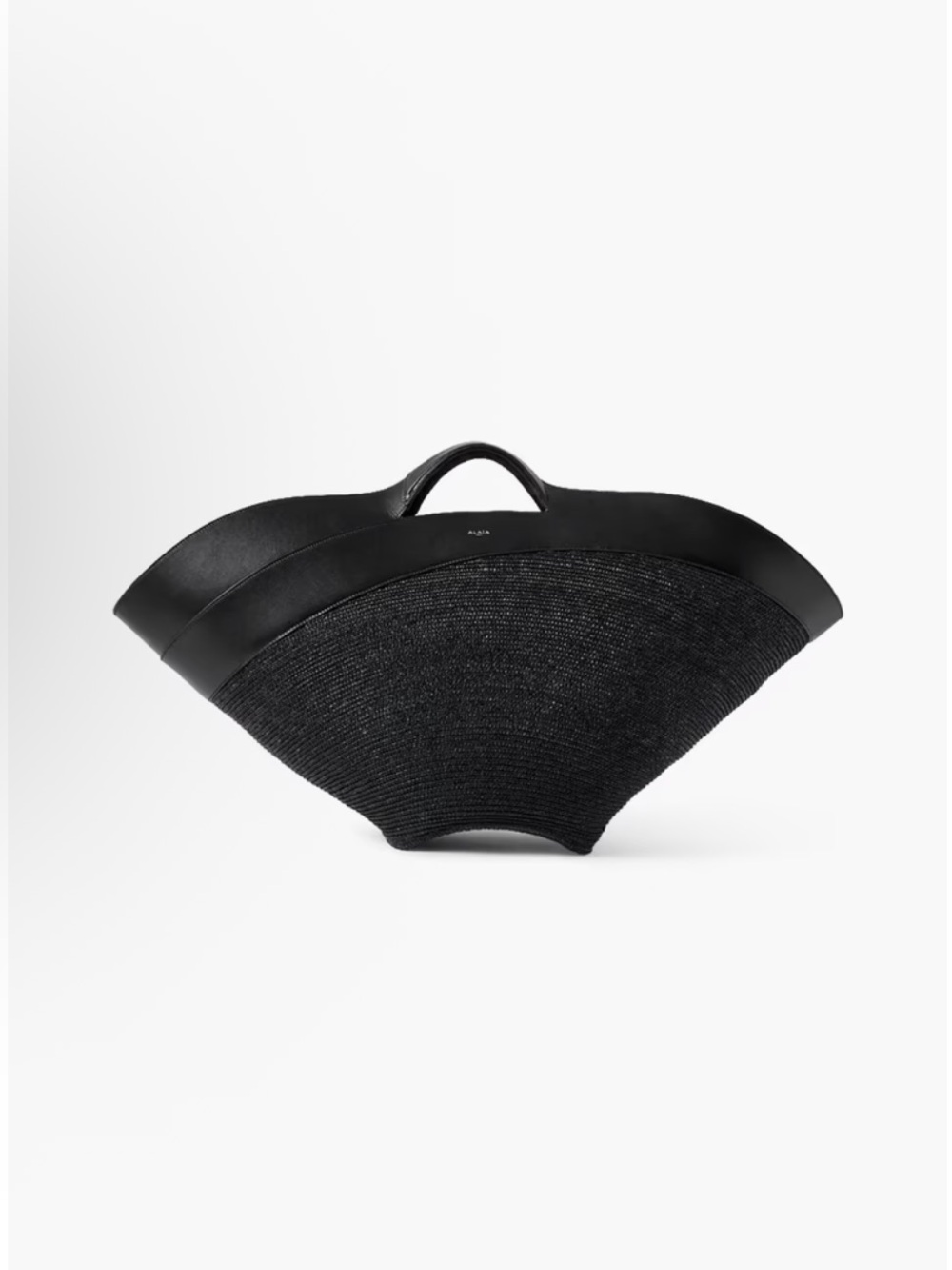 ALAÏA Khaima leather-trimmed straw tote